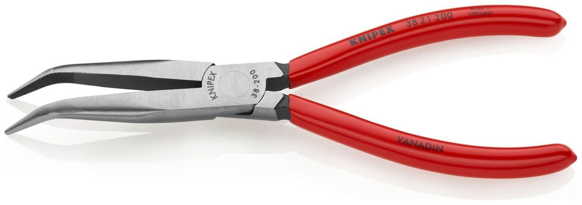 Knipex 38 21 200 Long Nose 40&deg; Angled Pliers without Cutter