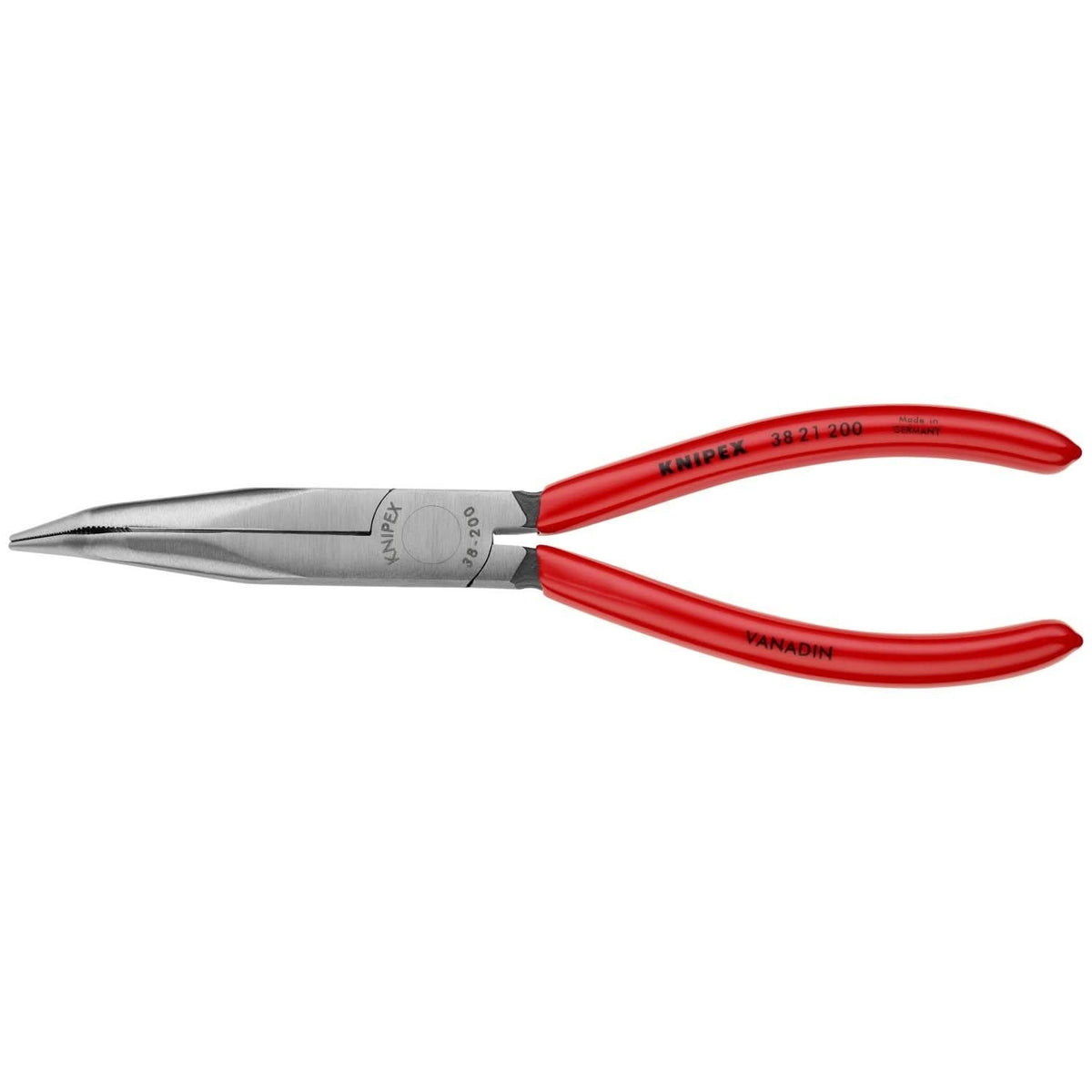 Knipex 38 21 200 Long Nose 40&deg; Angled Pliers without Cutter