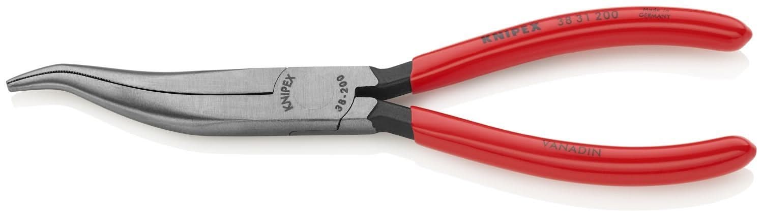 Knipex 38 31 200 Long Nose Pliers without Cutter-S Shape