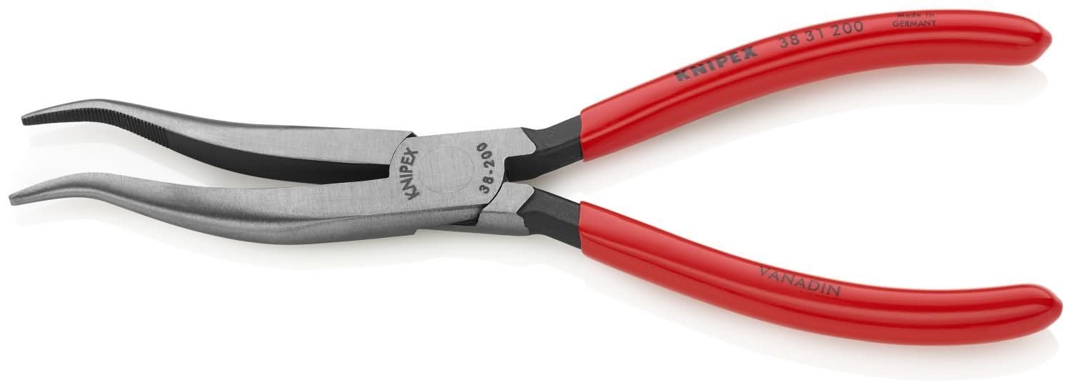 Knipex 38 31 200 Long Nose Pliers without Cutter-S Shape