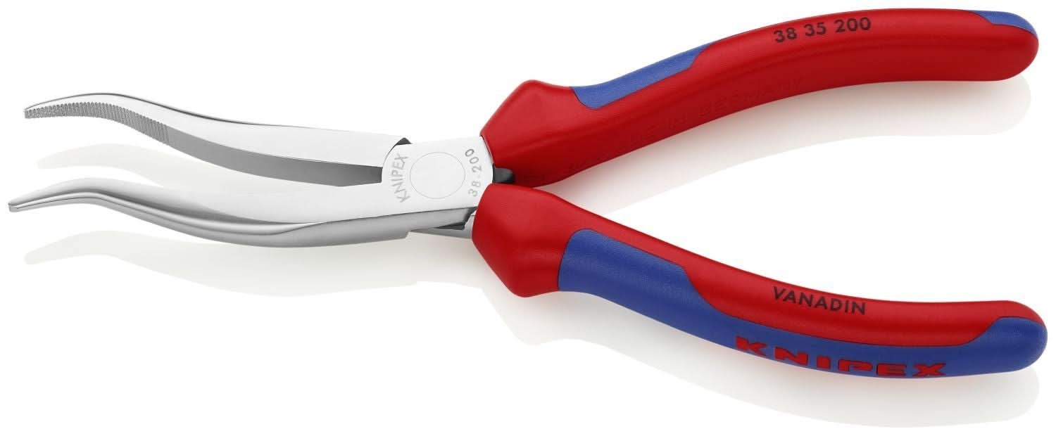 Knipex 38 35 200 Long Nose Pliers without Cutter-S Shape