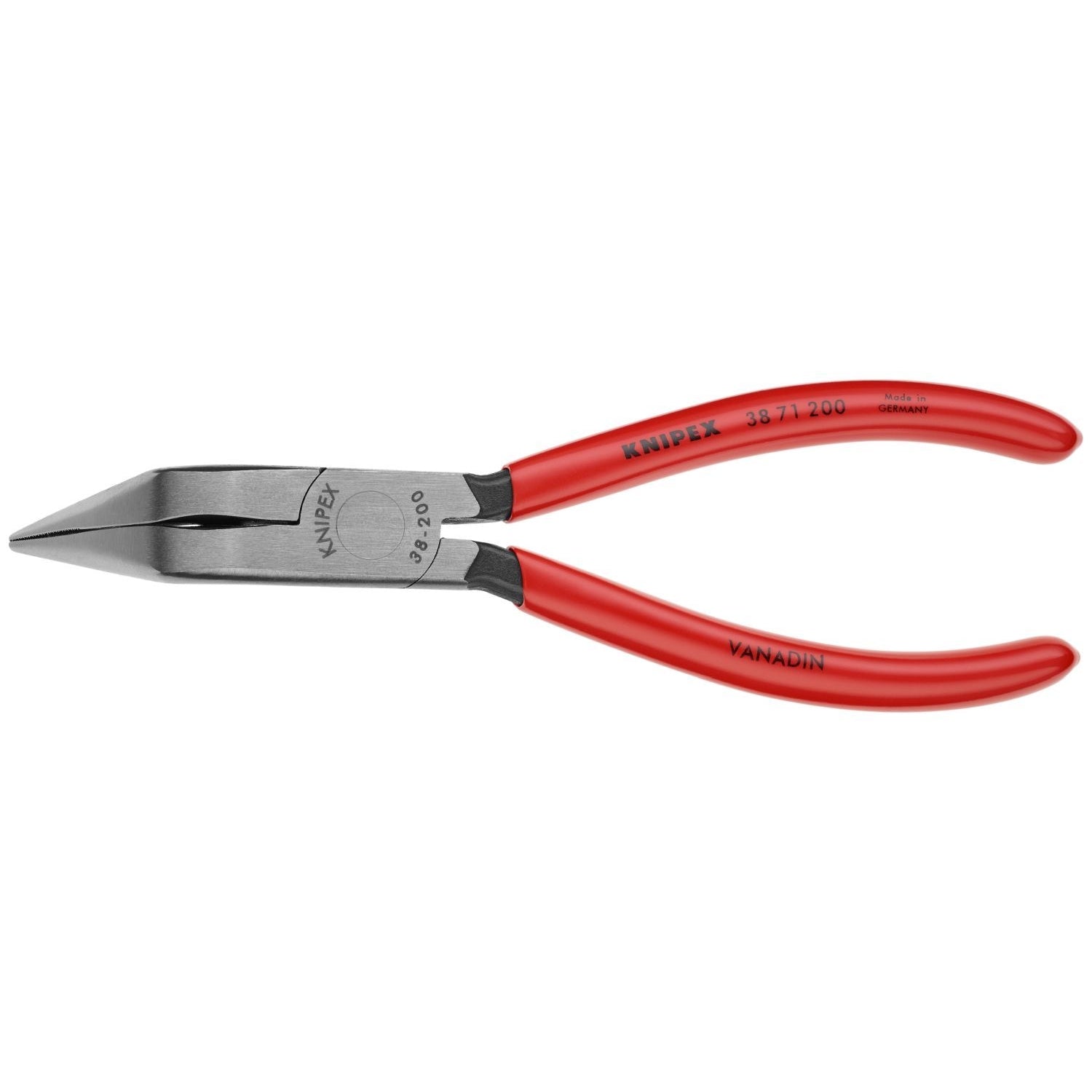 Knipex 38 71 200 Long Nose 70&deg; Angled Pliers without Cutter