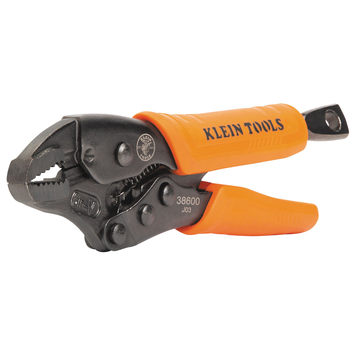 Klein 38600 curved jaw locking pliers jaws closed