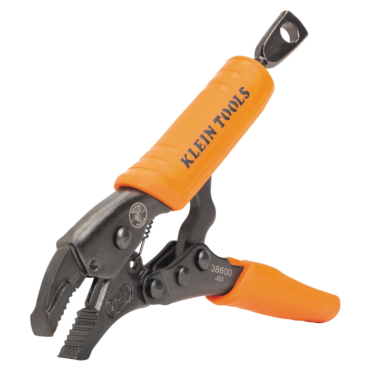 Klein 38600 curved jaw locking pliers jaws open