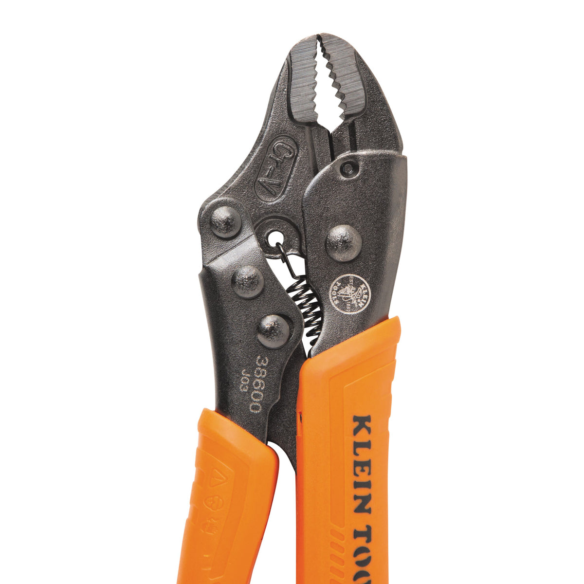 Klein 38600 curved locking jaw detail closed