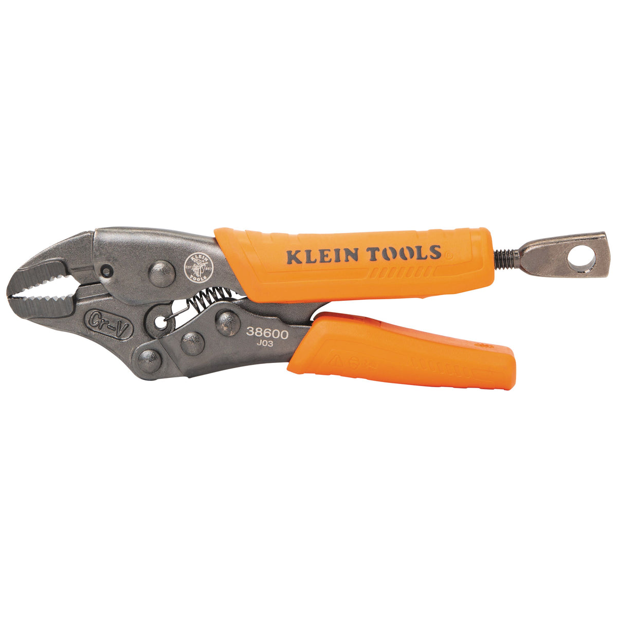 Klein 38600 locking pliers side view closed