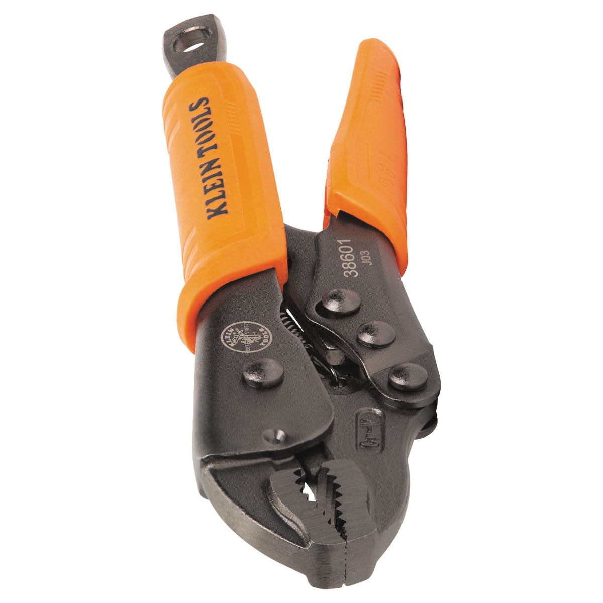Klein 38601 curved jaw locking pliers jaws closed