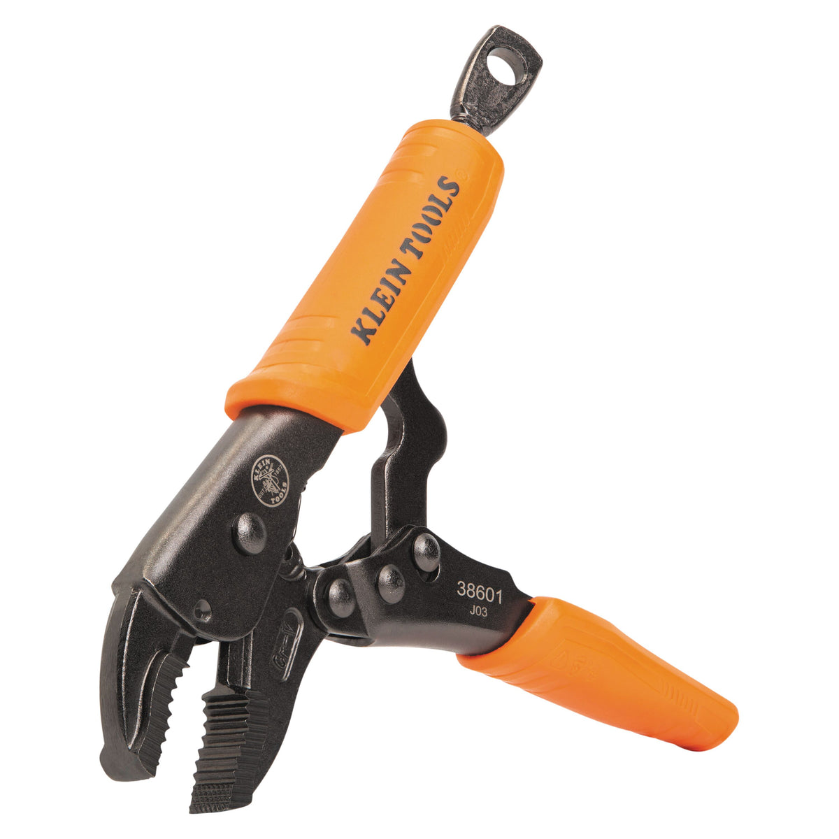 Klein 38601 curved jaw locking pliers jaws open