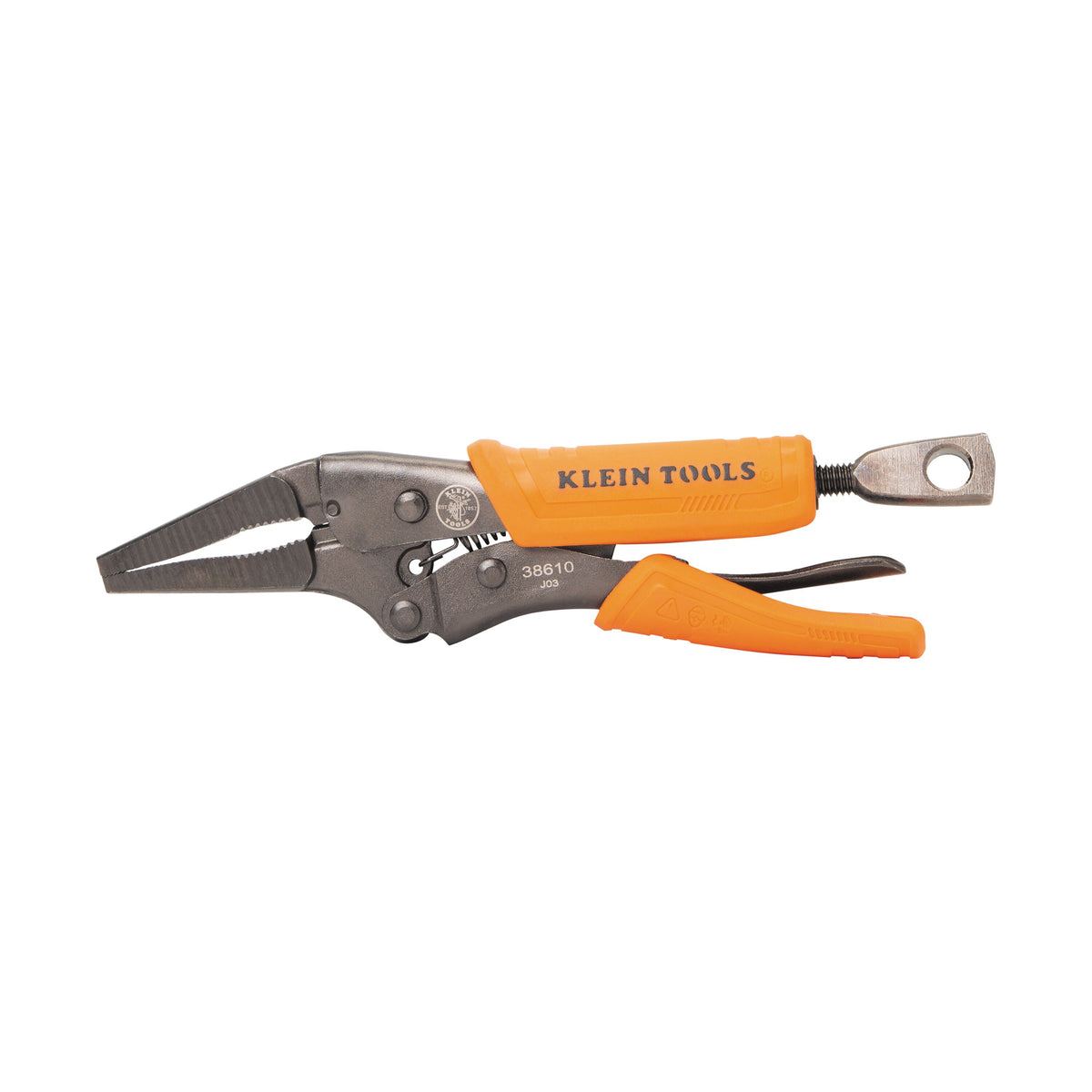 Klein 38610 locking pliers side view closed