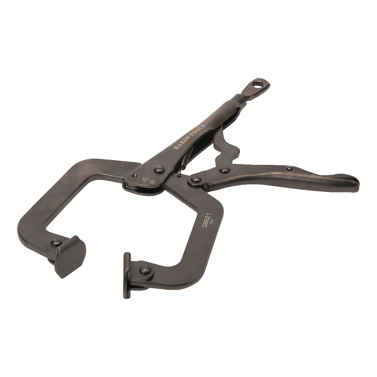 Klein 38621 C-clamp locking pliers front view open