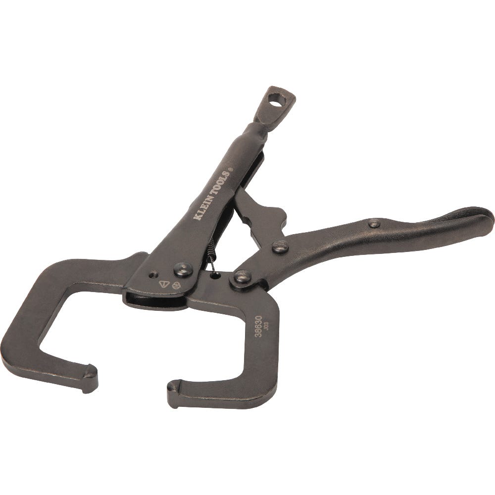 Klein Tools 38630 C-Clamp Locking Pliers With Standard Jaws, 6-Inch