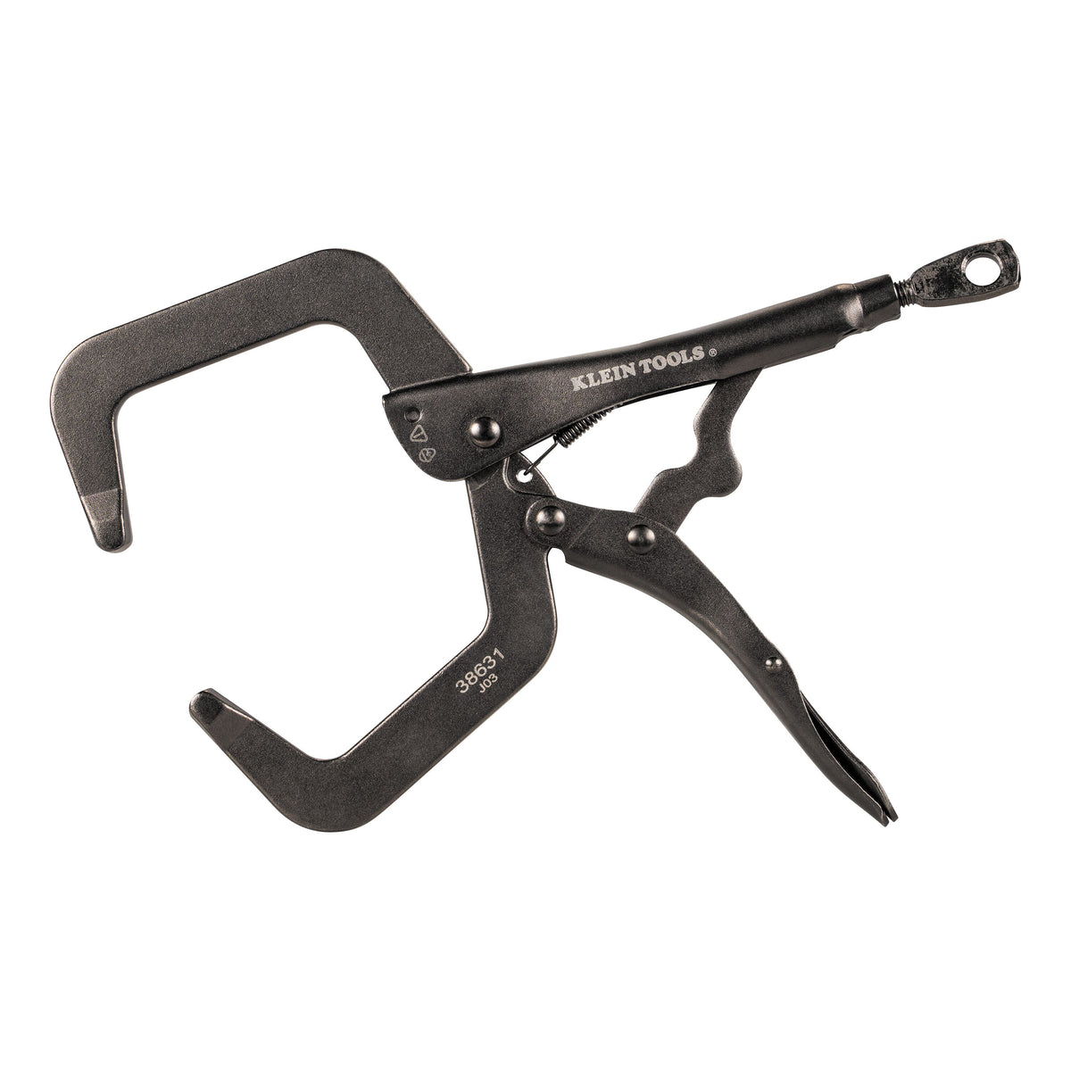 Klein 38631 C-clamp locking pliers side view