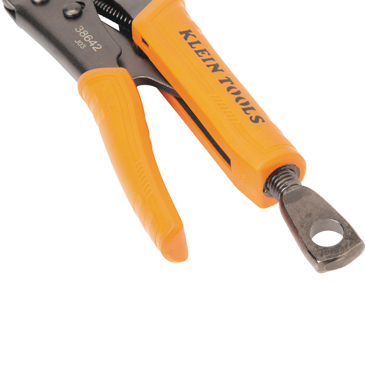 Klein 38642 locking pliers thumb knob detail