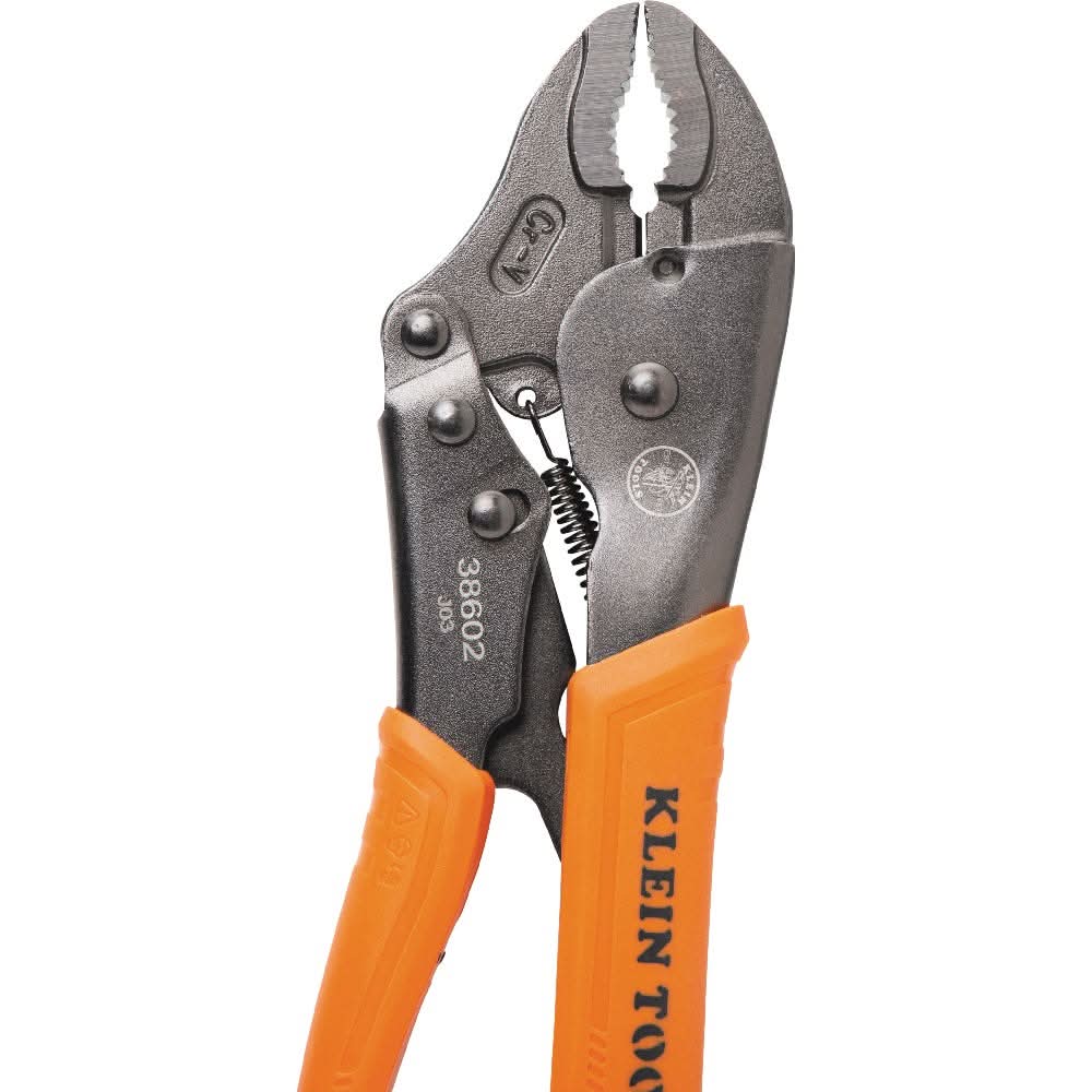 Klein Tools 38660 2-Piece Curved Jaw Locking Pliers Set, 7-Inch