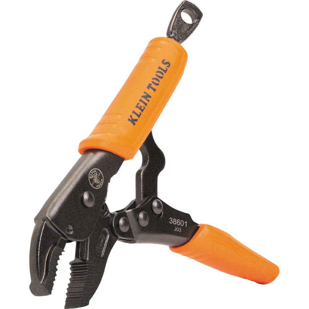 Klein Tools 38660 2-Piece Curved Jaw Locking Pliers Set, 7-Inch and 10-Inch