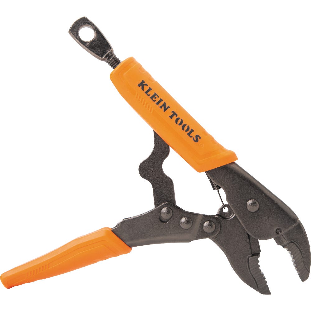 Klein Tools 38660 2-Piece Curved Jaw Locking Pliers Set, 7-Inch and 10-Inch