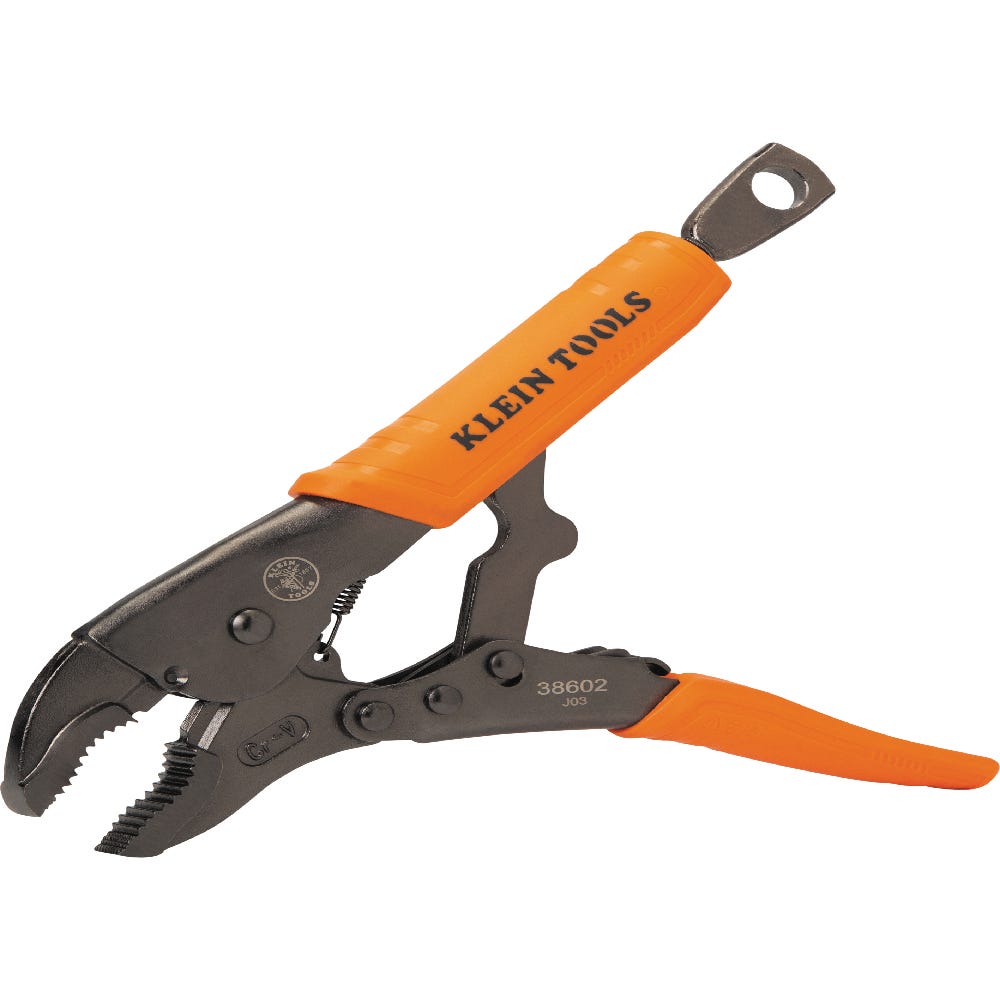 Klein Tools 38660 2-Piece Curved Jaw Locking Pliers Set, 7-Inch and 10-Inch