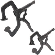 Klein Tools 38662 2-Piece C-Clamp Locking Pliers with Swivel Jaws Set, 6- and 11-Inch