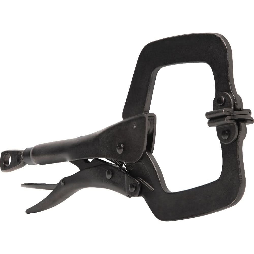 Klein Tools 38662 2-Piece C-Clamp Locking Pliers with Swivel Jaws Set, 6- and 11-Inch