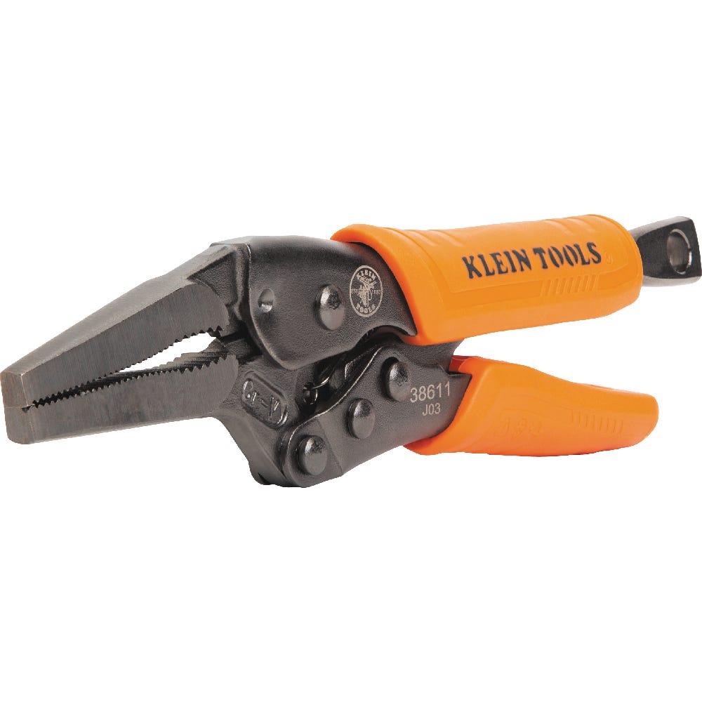 Klein Tools 38663 2-Piece Locking Pliers Set, Curved Jaw 10-Inch, Long Nose 6-Inch