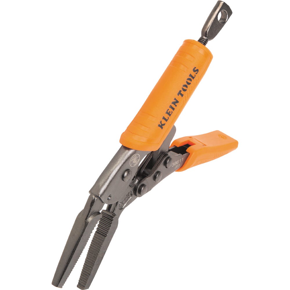 Klein Tools 38663 2-Piece Locking Pliers Set, Curved Jaw 10-Inch, Long Nose 6-Inch