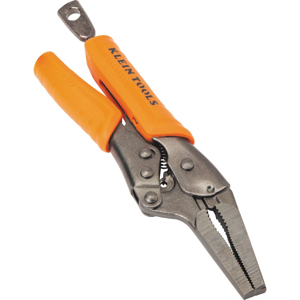 Klein Tools 38663 2-Piece Locking Pliers Set, Curved Jaw 10-Inch, Long Nose 6-Inch