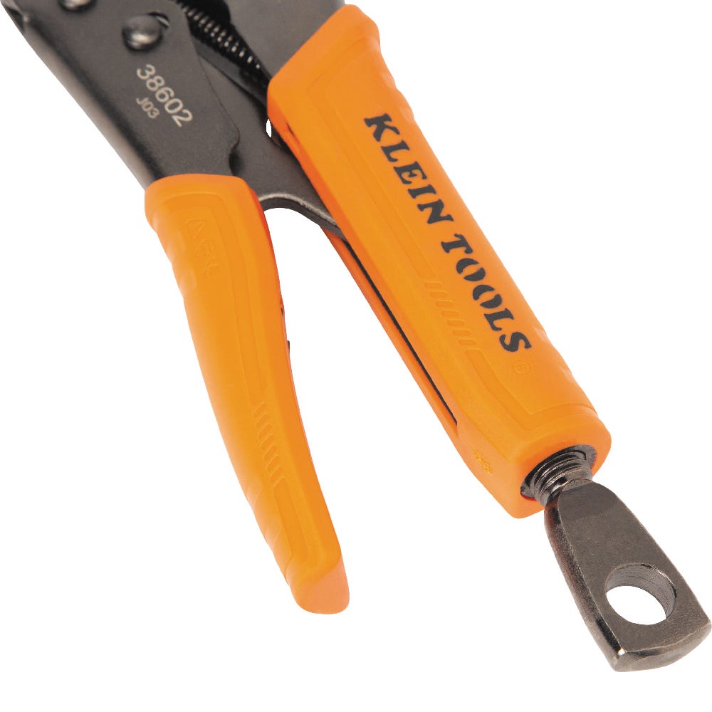 Klein Tools 38663 2-Piece Locking Pliers Set, Curved Jaw 10-Inch, Long Nose 6-Inch