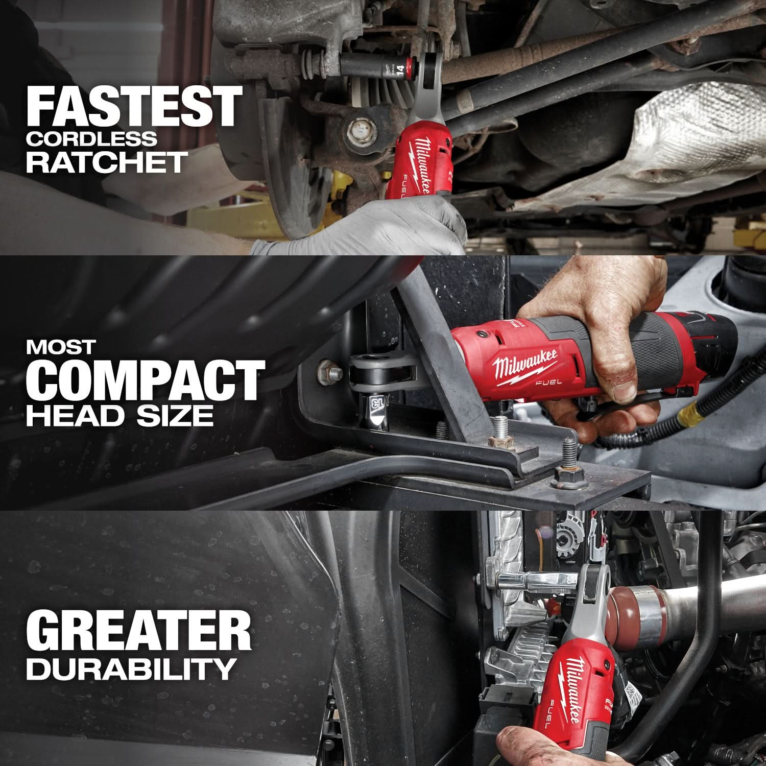 Milwaukee 3890-22 M18 FUEL Impact Wrench & M12 FUEL Ratchet  2-Tool Combo Kit