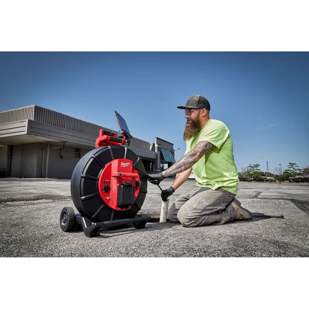 Milwaukee 3974-20 200 ft. Stiff Modular Pipeline Inspection Reel, Tool Only