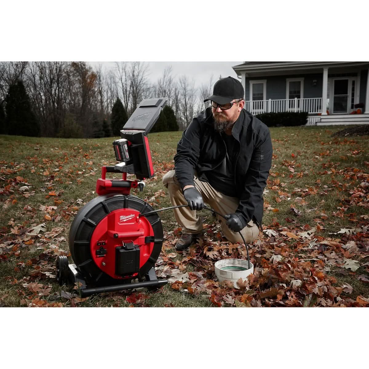 Milwaukee 3975-20 200 ft. Mid-Stiff Modular Pipeline Inspection Reel, Tool Only