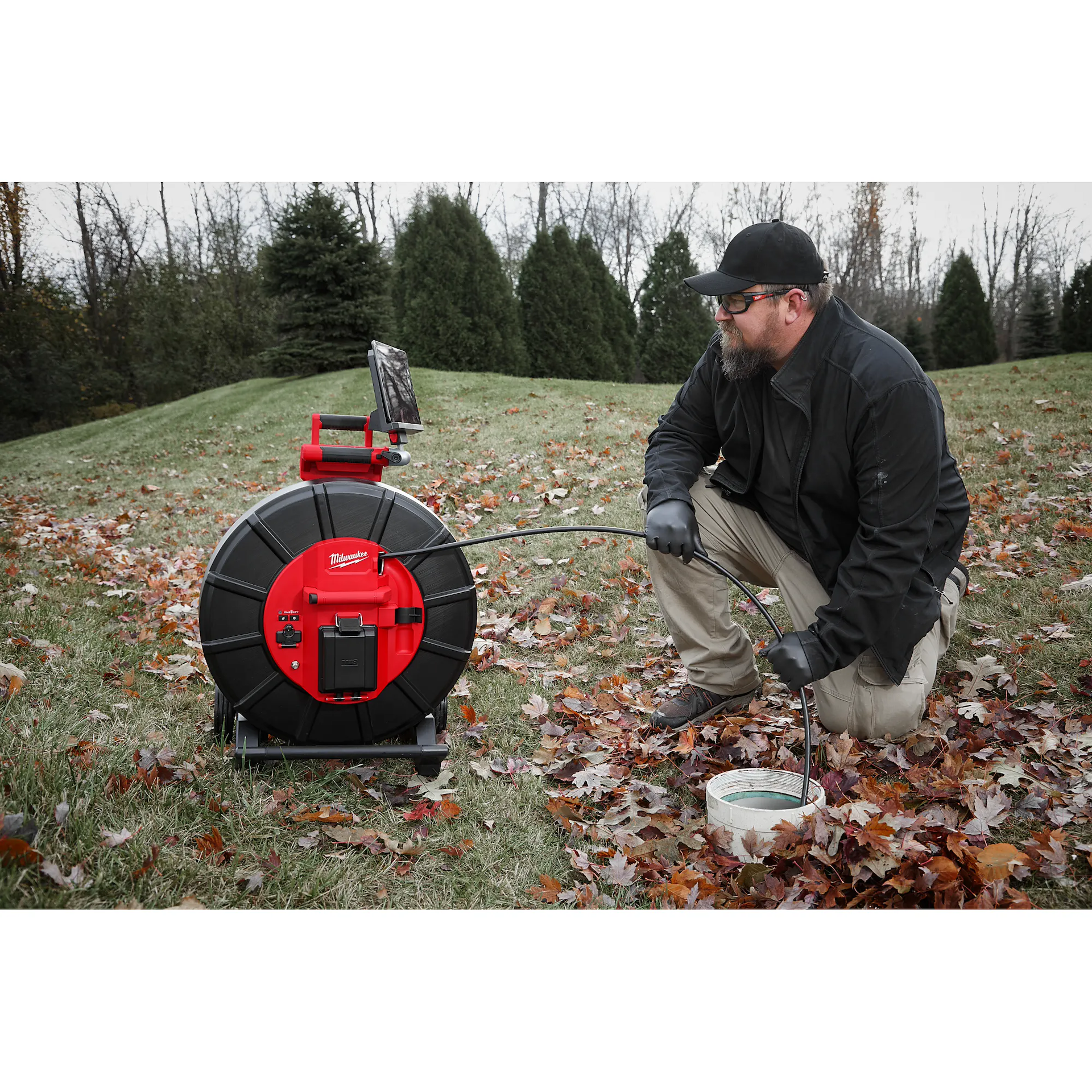 Milwaukee 3976-20 325 ft. Stiff Modular Pipeline Inspection Reel, Tool Only