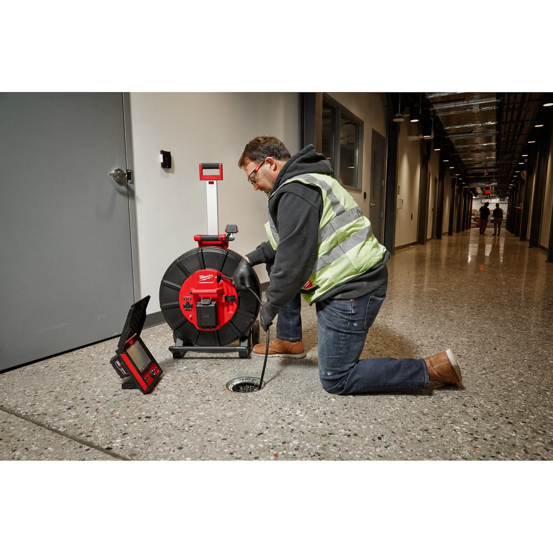 Milwaukee 3976-20 325 ft. Stiff Modular Pipeline Inspection Reel, Tool Only