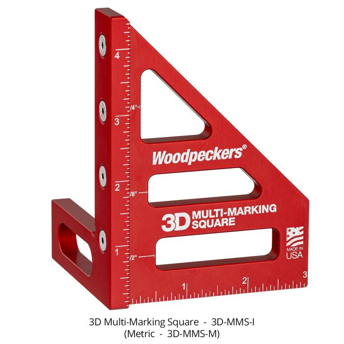 Woodpeckers 3D-MMS-I 3D Multi-Marking Square - Inch