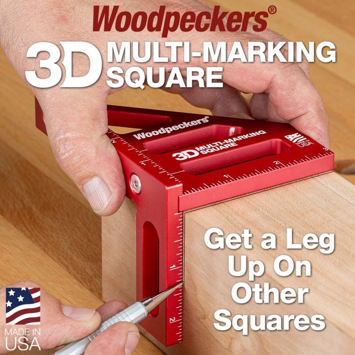Woodpeckers 3D-MMS-I 3D Multi-Marking Square - Inch