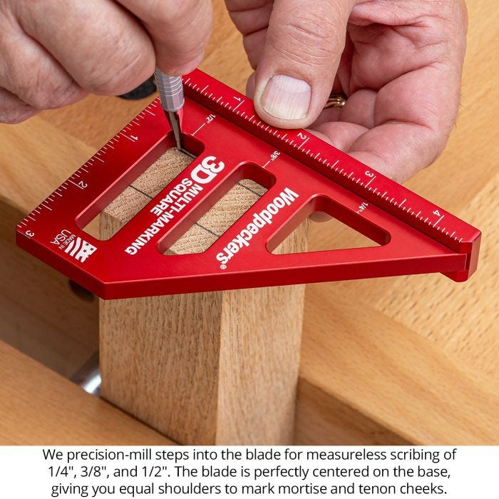 Woodpeckers 3D-MMS-I 3D Multi-Marking Square - Inch