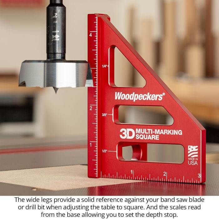 Woodpeckers 3D-MMS-I 3D Multi-Marking Square - Inch
