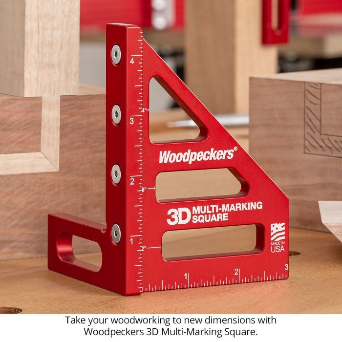 Woodpeckers 3D-MMS-I 3D Multi-Marking Square - Inch