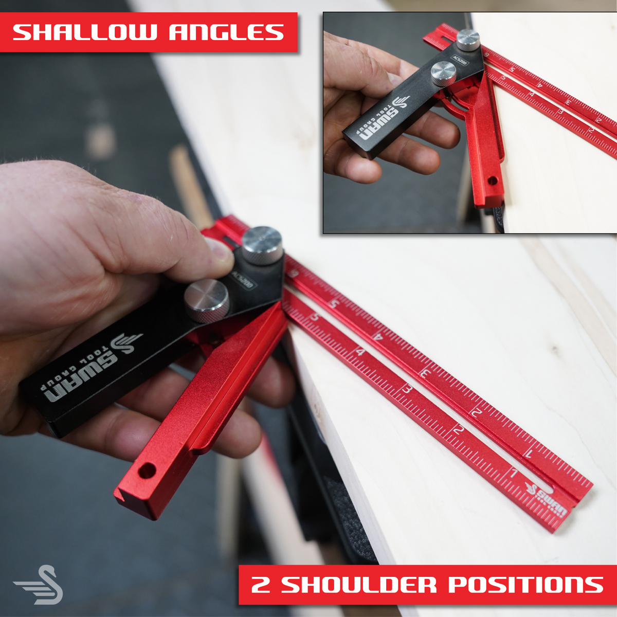Swan Ridgway Adjustable Carpenter Square — in-use shot 4
