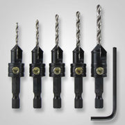 Snappy Tools 40030 5-Piece Countersink Set