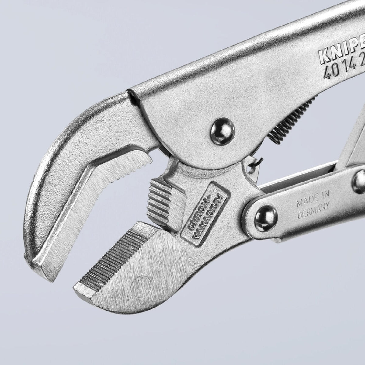 Knipex 40 14 250 SBA universal grip pliers clamping a workpiece