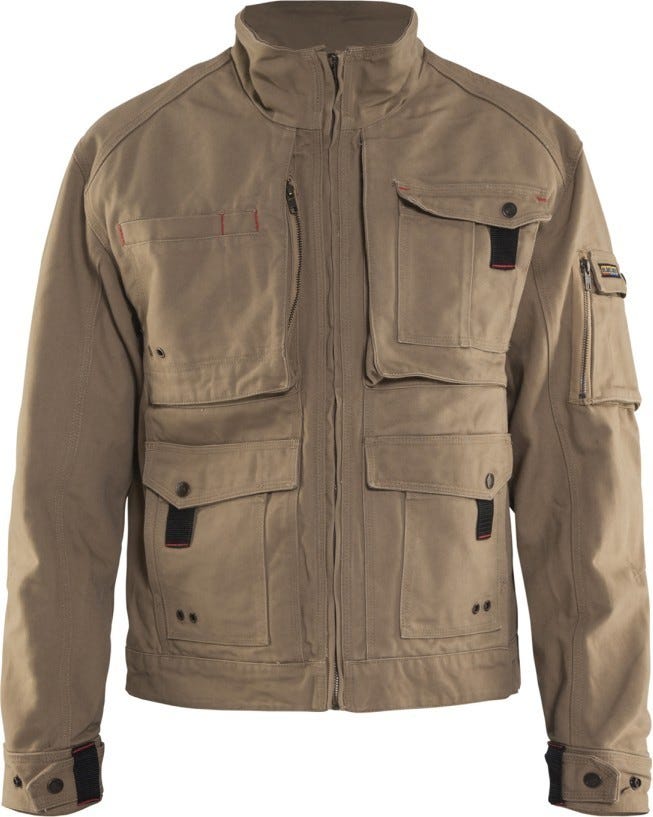 Blaklader 40621320 Brawny Canvas Jacket, Antique Khaki