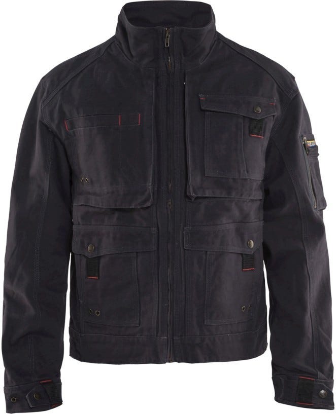 Blaklader 40621320 Brawny Canvas Jacket, Steel Blue