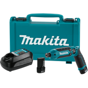 Makita 7.2V Lithium-Ion Cordless 1/4-in. Hex Pen Impact Driver, 1.5Ah Kit kit contents (TD023DSE)