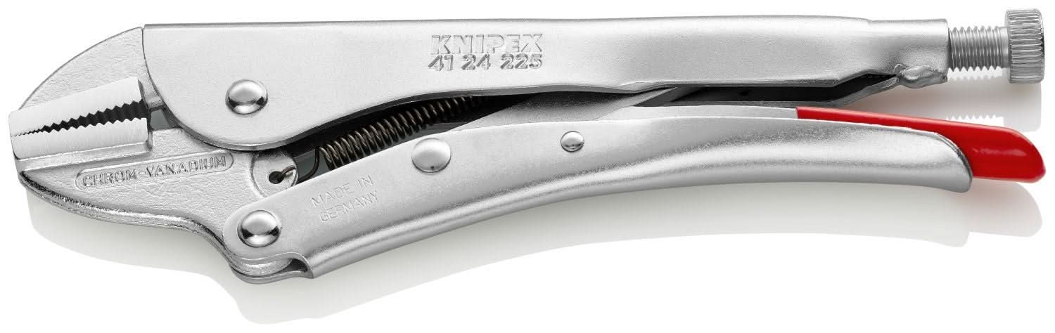 Knipex 41 24 225 Grip Pliers-Straight Jaws