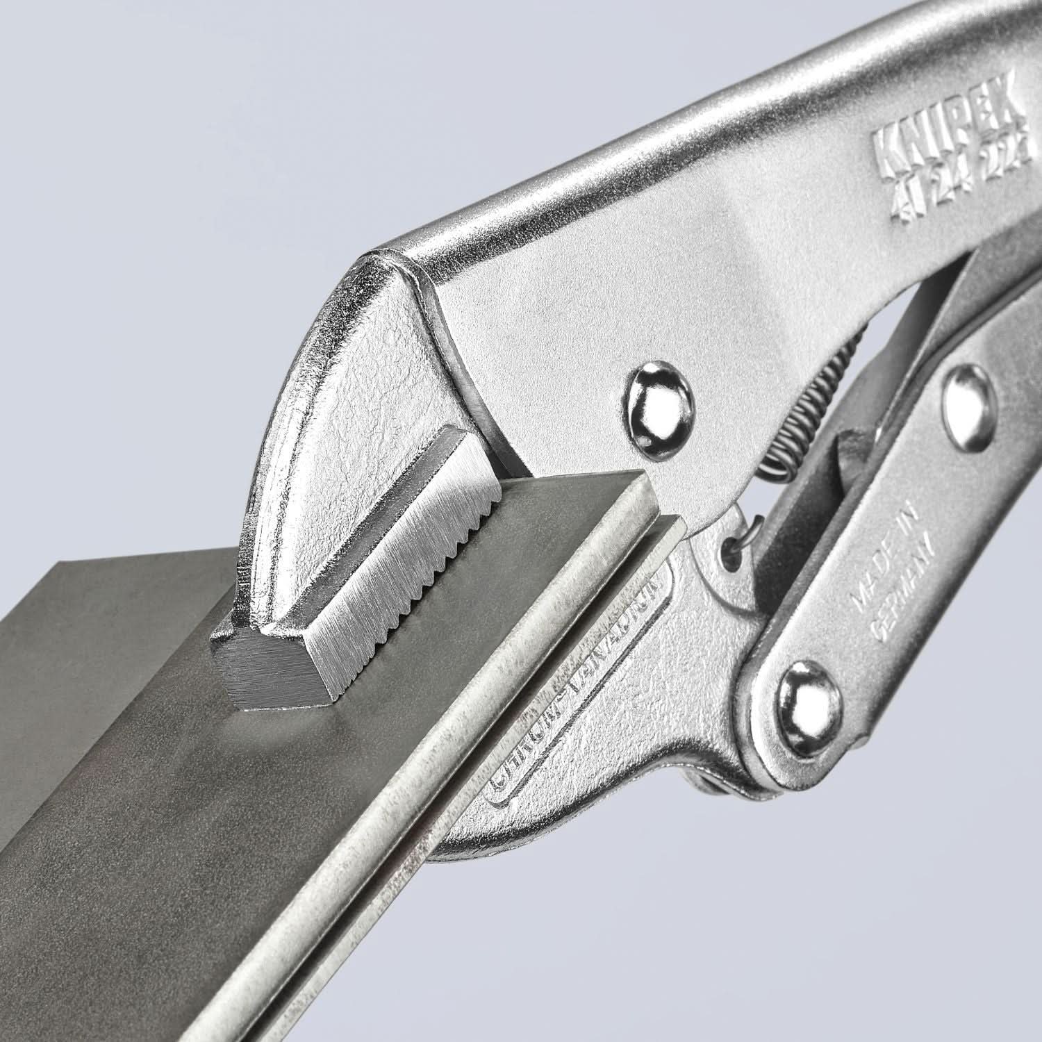 Knipex 41 24 225 Grip Pliers-Straight Jaws