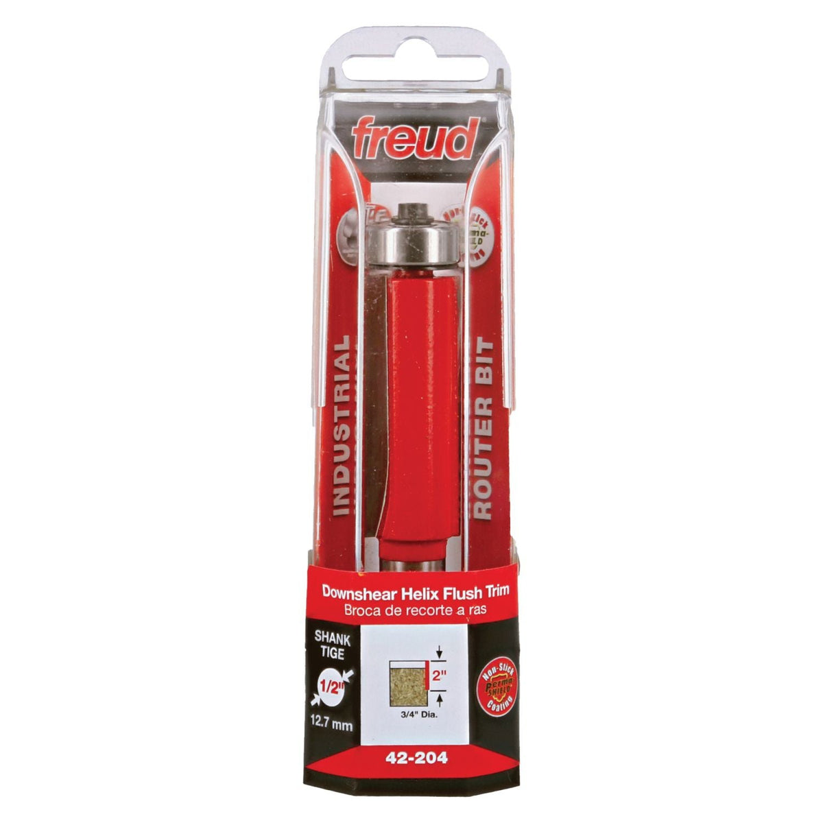 Downshear Router Bit Freud 42-204 3/4-Inch Downshear Helix Flush Trim Router Bit – Tool Nut