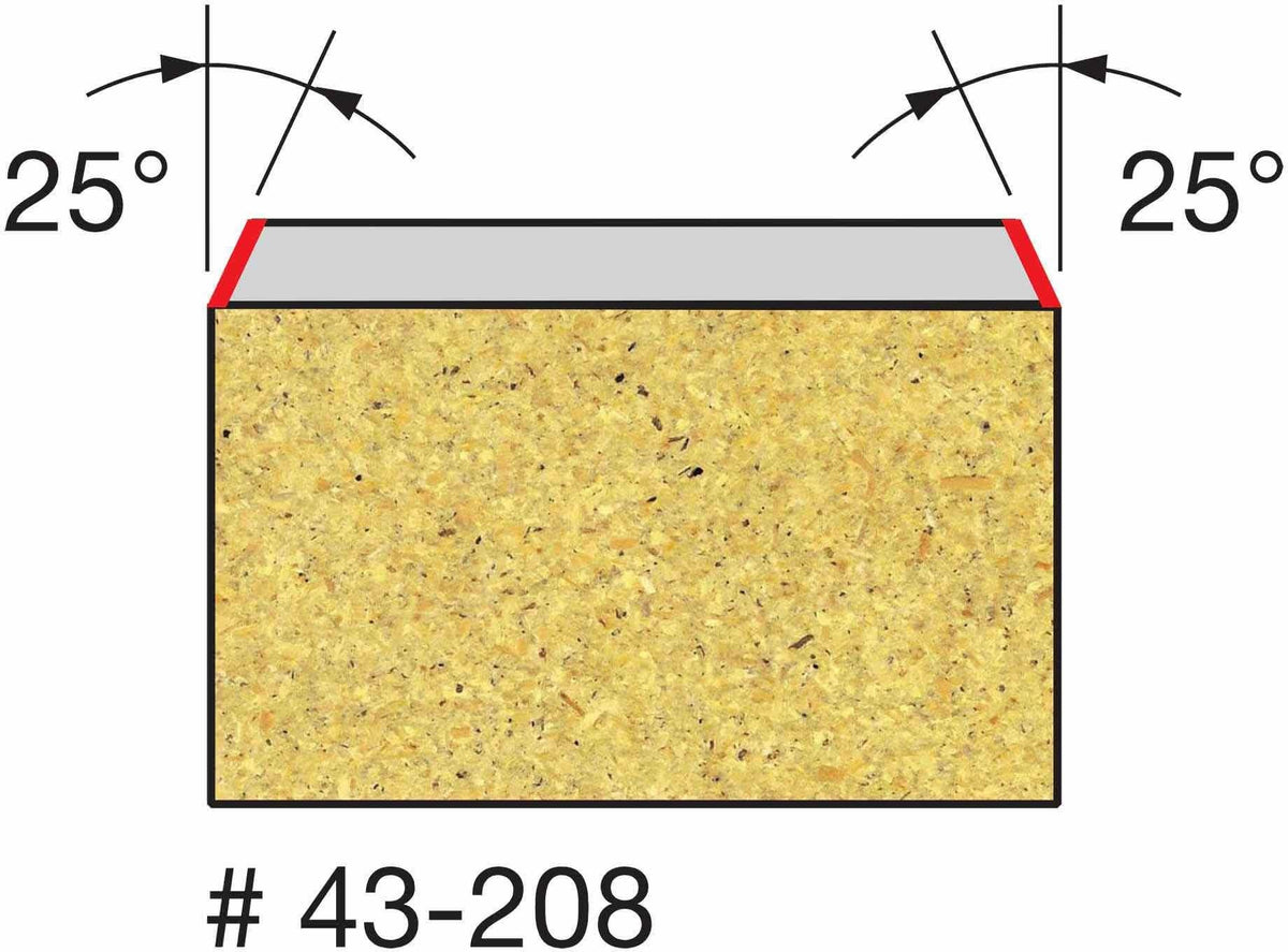 Freud 43-208 1-1/8-Inch Insert Bevel Trim Router Bit