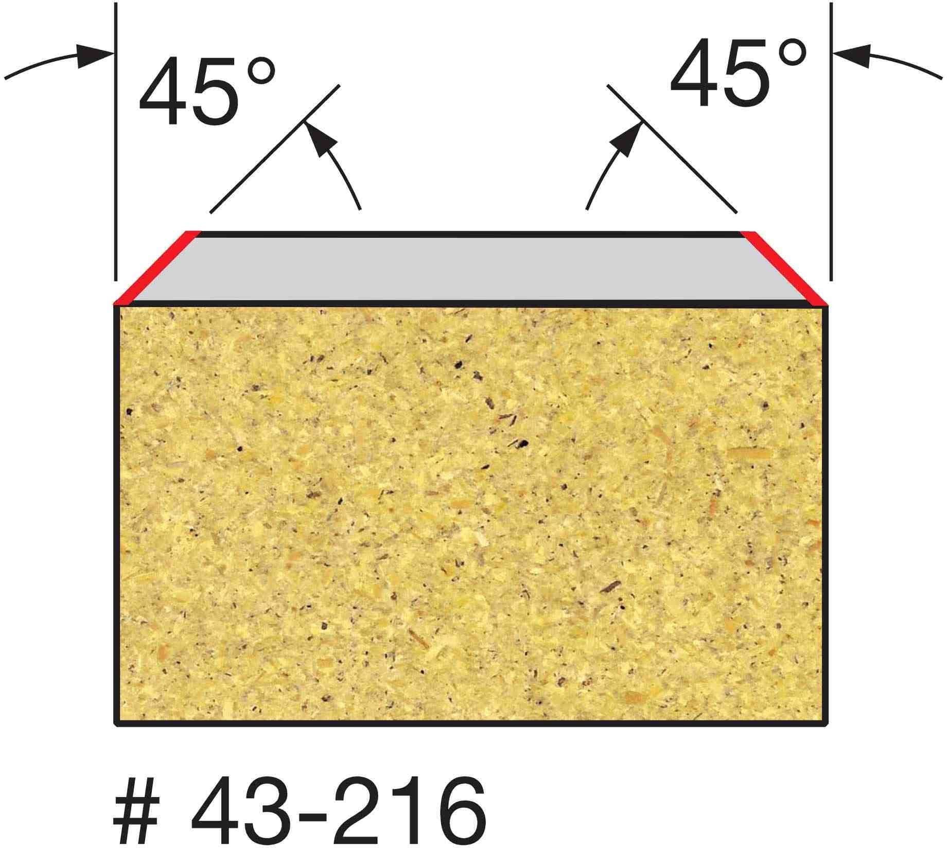Freud 43-216 15/16-Inch Insert Bevel Trim Router Bit