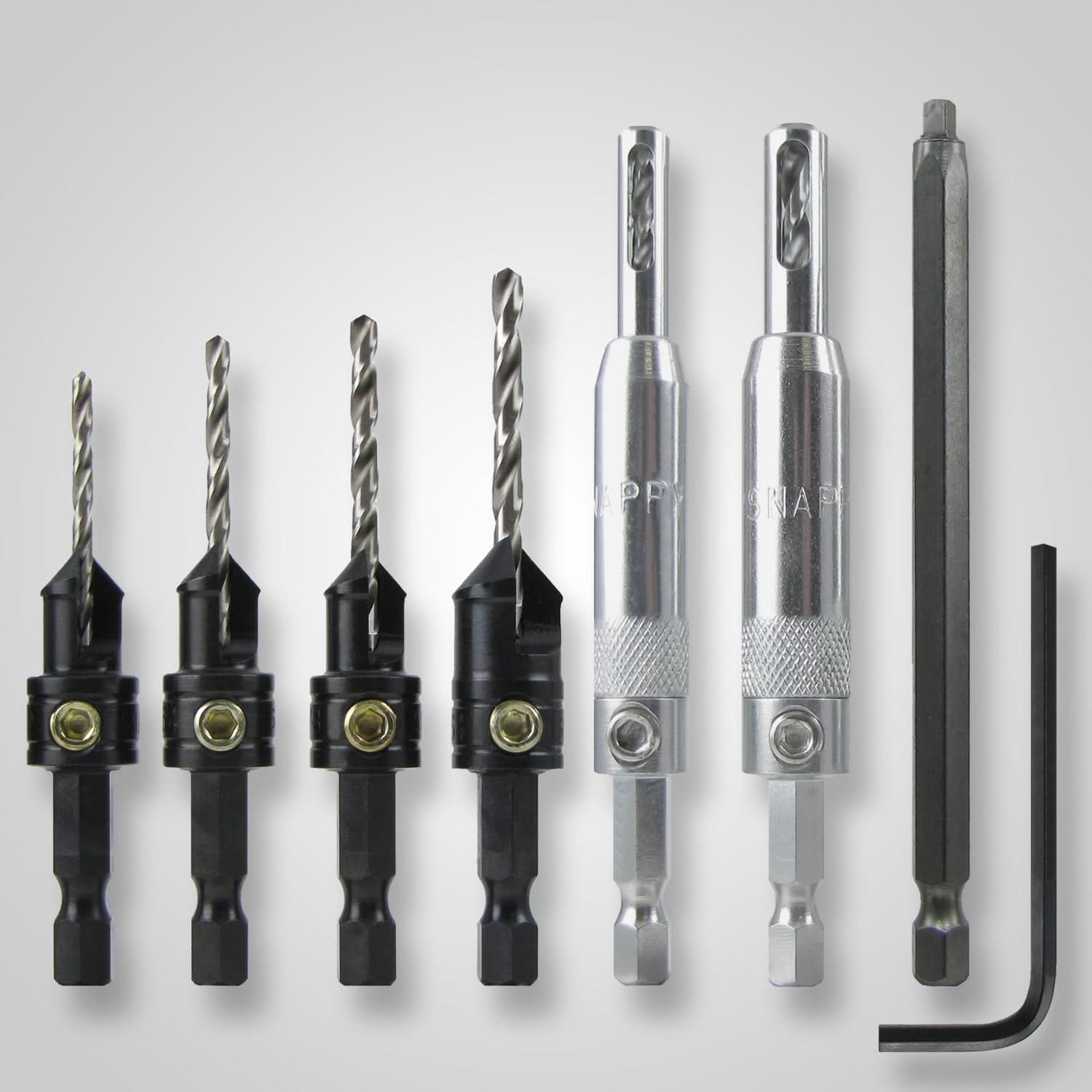 Snappy Tools 43572 7-Piece Cabinet Maker's Drill & Drive Set