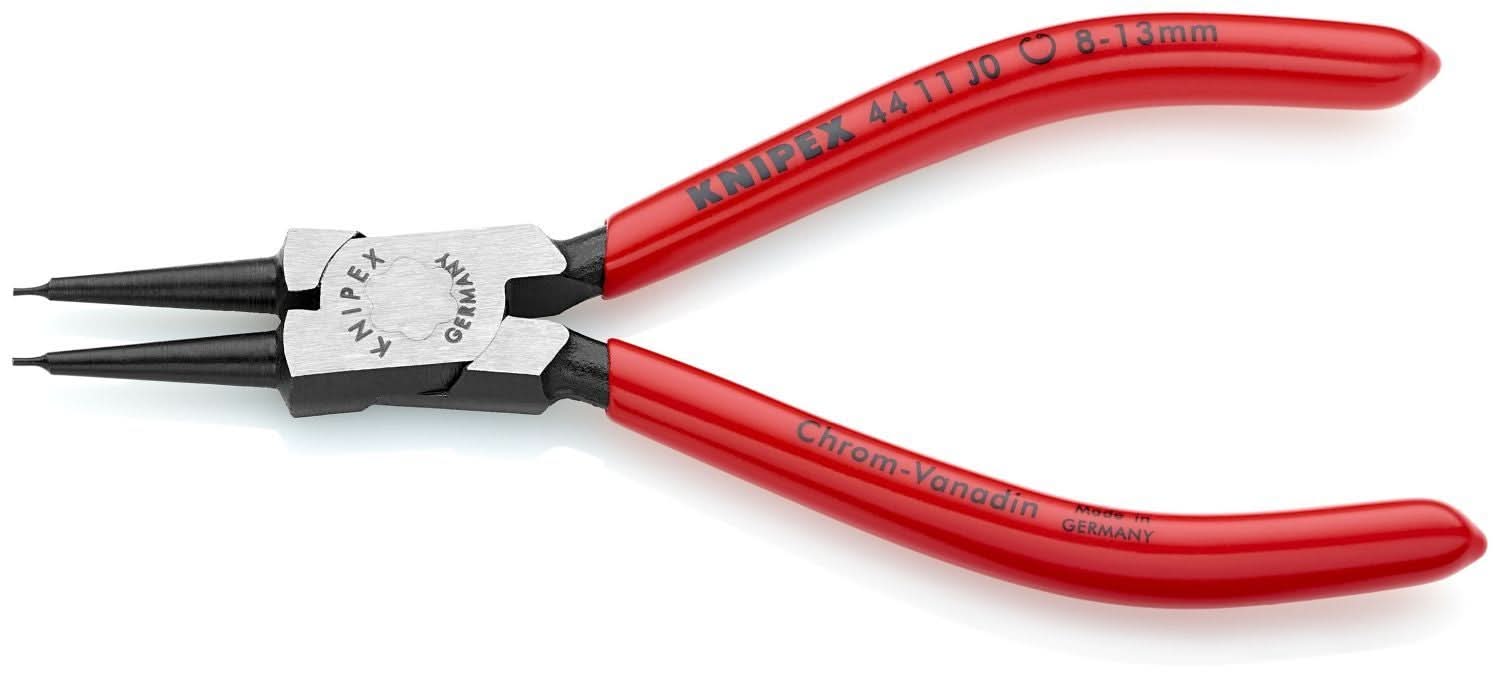 Knipex 44 11 J0 Internal Snap Ring Pliers-Forged Tips